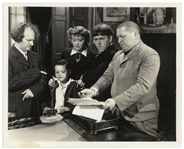10" x 8" Glossy Photo From the 1937 Three Stooges Film "Cash and Carry" -- Very Good Condition